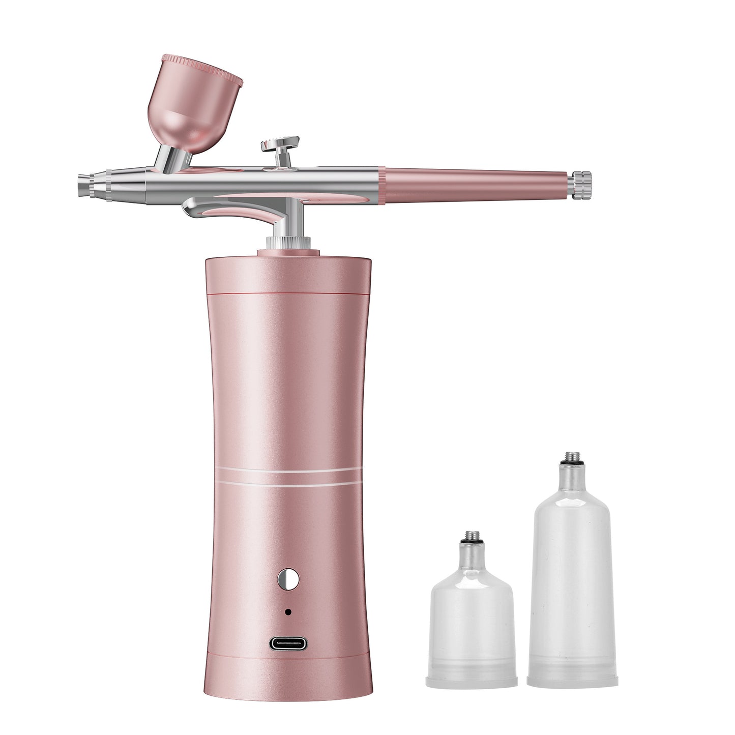 Pink Portable Oxygen Infusion Airbrush - Facial Mist Sprayer for Hydration & Skincare