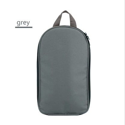 Portable Kitchen Utensil Storage Bag - Lightweight Organizer for Camping and Outdoor Cooking, Gray