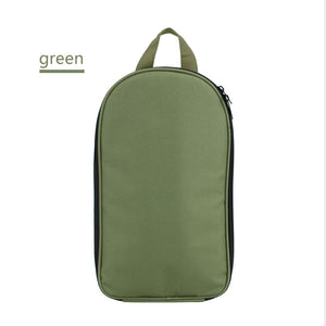 Portable Kitchen Utensil Storage Bag - Lightweight Organizer for Camping and Outdoor Cooking, Green