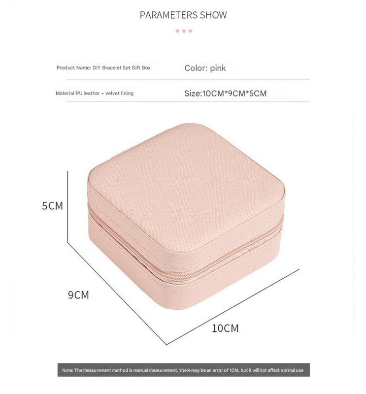 Purple Kids DIY Beaded Bracelet Set - Creative Jewelry Making Kit with Princess Gift Box and Display Stand