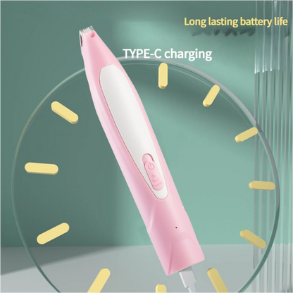 Electric Pet Hair Clipper with Type - C Charging, LED Light, and Grooming Accessories(yellow) - Factory Direct Shop