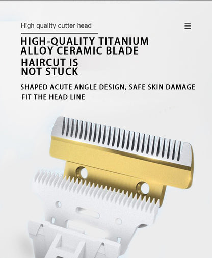 Professional Pet Grooming Hair Clipper Kit - Rechargeable, Low Noise, with Ceramic Blades & 5 - Speed Adjustment(Gray) - Factory Direct Shop