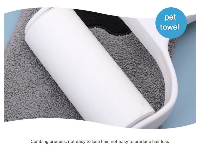 Adorable Pet Paw Grooming & Drying Mitt - Super Absorbent Fleece Material(Gray) - Factory Direct Shop