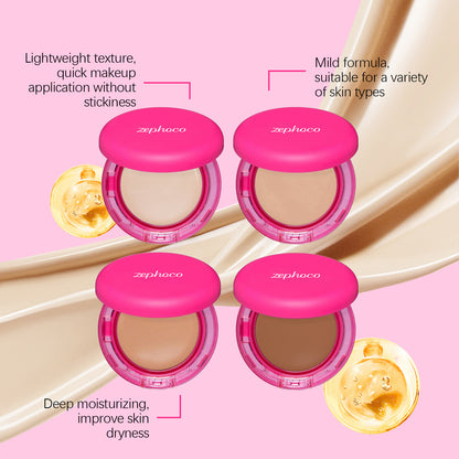 Moisturizing Balm Foundation - Lightweight Texture, Long-Lasting Natural Coverage(Dark skin tone)