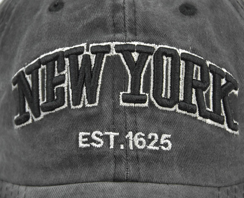 Vintage New York Est. 1625" Washed Cotton Baseball Cap - Adjustable & Unisex(Navy blue)"