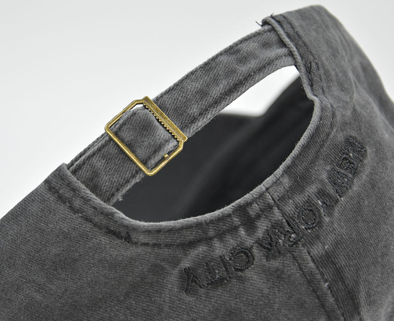 Vintage New York Est. 1625" Washed Cotton Baseball Cap - Adjustable & Unisex(Gray)"