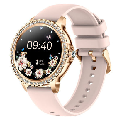 Elegant Women's Smartwatch,HD Touchscreen, Bluetooth Calls, Health Monitoring(gold) - Factory Direct Shop