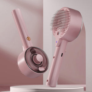 Pink Rechargeable Pet Grooming Brush with UVC Sterilizer & Mist Spray - Factory Direct Shop