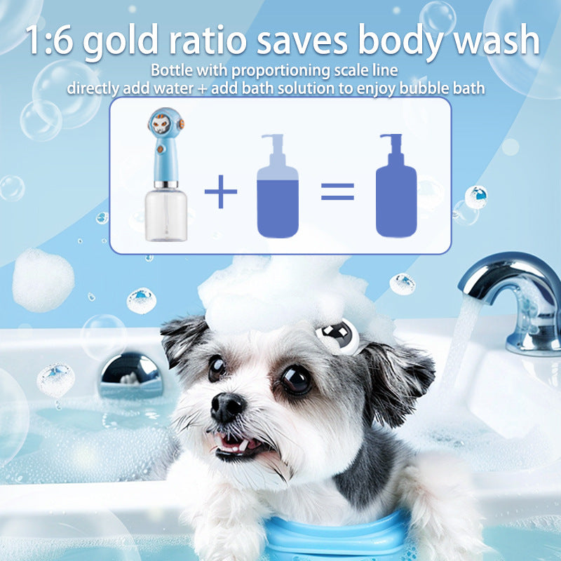 Dark blue Electric Pet Shampoo Foamer Gun - Dense Foam, Quiet Operation, Easy Bath - Factory Direct Shop