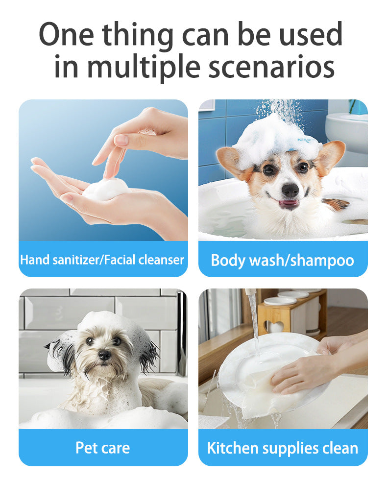 Dark blue Electric Pet Shampoo Foamer Gun - Dense Foam, Quiet Operation, Easy Bath - Factory Direct Shop