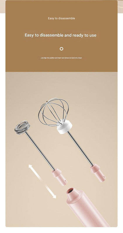 Green Cordless Drink Mixer & Frother Wand - USB Powered(Spring bubbler head) - Factory Direct Shop