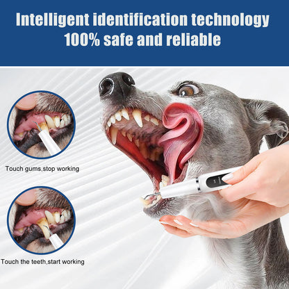 White Professional Pet Dental Cleaning Kit - Ultrasonic Scaler, Tools & 3 Modes - Factory Direct Shop