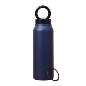 Stainless Steel Sports Water Bottle Insulated with Magnetic Phone Stand - Blue 946ml - Factory Direct Shop