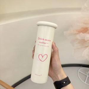 Mini Insulated Coffee Cup - 316 Stainless Steel, Portable & Stylish - Pink love (300ml) - Factory Direct Shop
