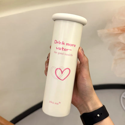 Mini Insulated Coffee Cup - 316 Stainless Steel, Portable & Stylish - Pink love (300ml) - Factory Direct Shop