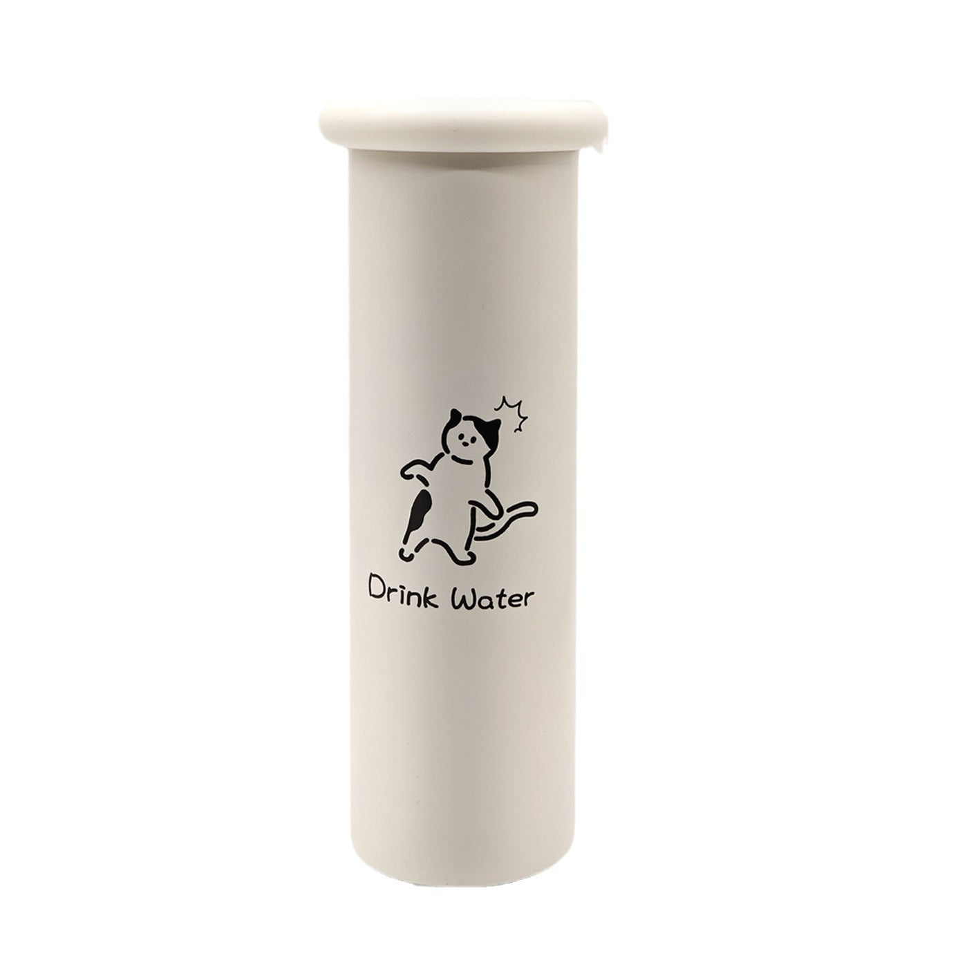 Mini Insulated Coffee Cup - 316 Stainless Steel, Portable & Stylish - White Kitten (300ml) - Factory Direct Shop