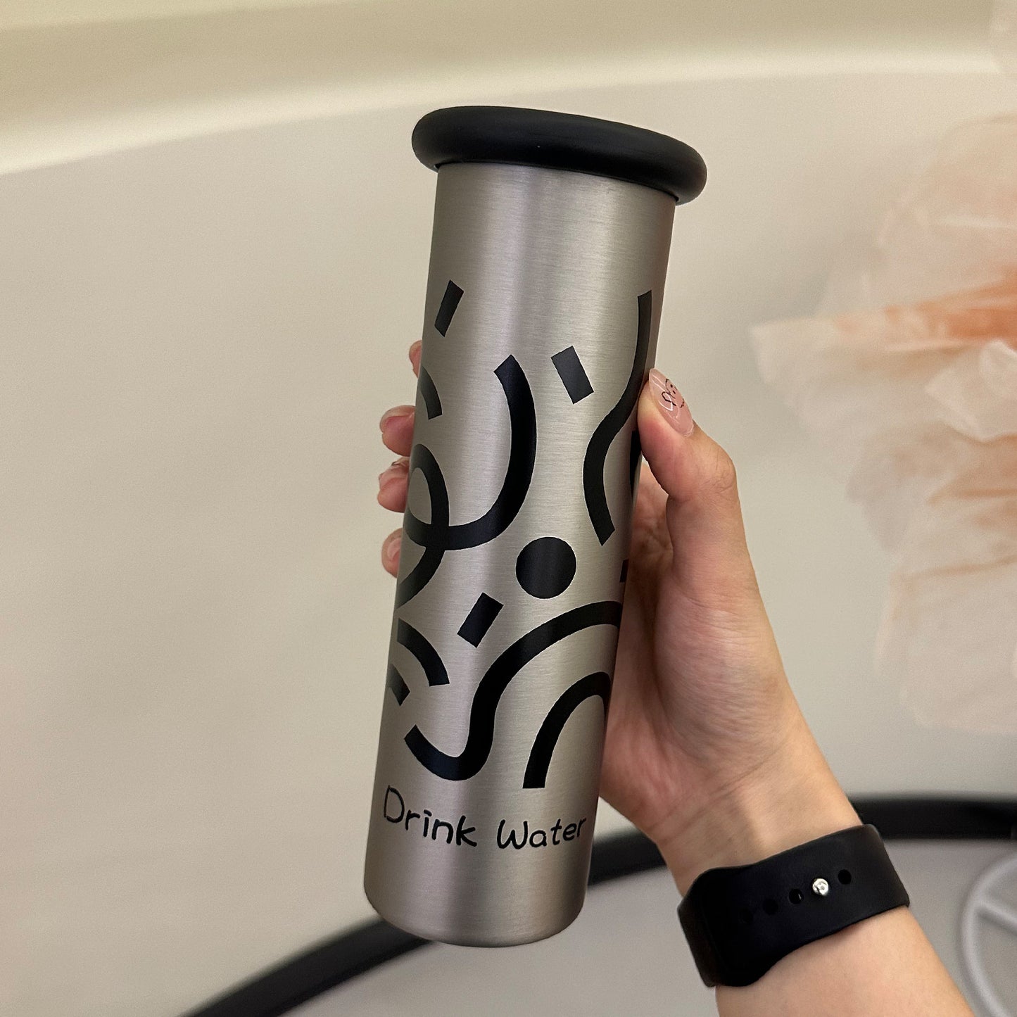 Mini Insulated Coffee Cup - 316 Stainless Steel, Portable & Stylish - Silver drink (300ml) - Factory Direct Shop