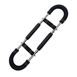 Gray black Adjustable U-Shaped Arm Exerciser - For Home Fitness Strength Training (30kg)