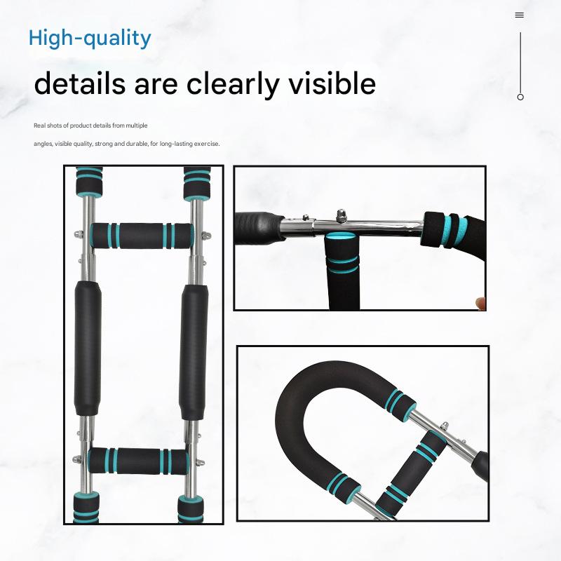 Gray black Adjustable U-Shaped Arm Exerciser - For Home Fitness Strength Training (40kg)