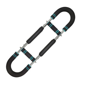 Blue Black Adjustable U-Shaped Arm Exerciser - For Home Fitness Strength Training (40kg)