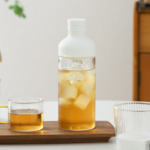 Style Cold Brew Bottle - 450ml Glass, Leak - Resistant Silicone Top White Silicone Lid - Factory Direct Shop