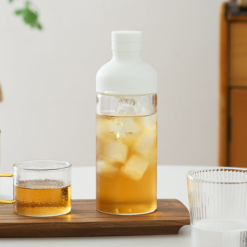 Style Cold Brew Bottle - 450ml Glass, Leak - Resistant Silicone Top White Silicone Lid - Factory Direct Shop