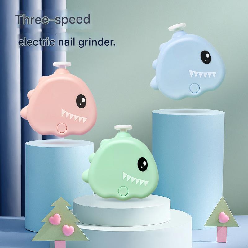 Blue Cute Dinosaur Electric Pet Nail Grinder - 3 - Speed, Low Noise, USB - C for Dogs & Cats - Factory Direct Shop
