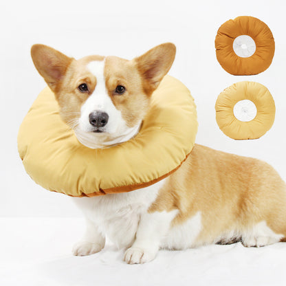 Yellow Adjustable Soft Elizabethan Collar for Pets - Comfortable Recovery Aid - L - Factory Direct Shop