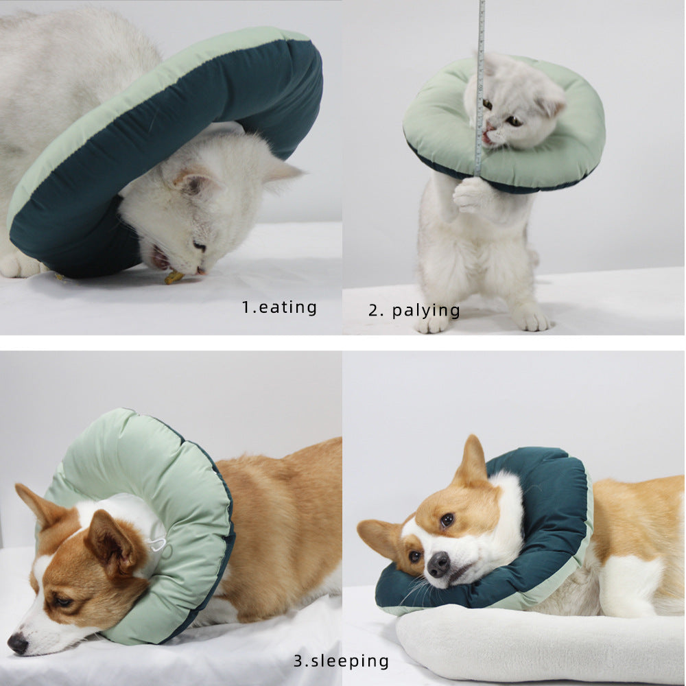 Yellow Adjustable Soft Elizabethan Collar for Pets - Comfortable Recovery Aid - L - Factory Direct Shop