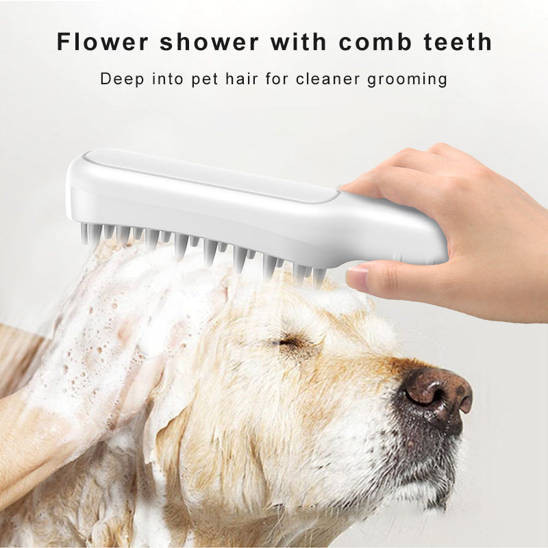 Handheld Pet Grooming Shower Sprayer - With Comb Teeth Hose & Adapters - Factory Direct Shop