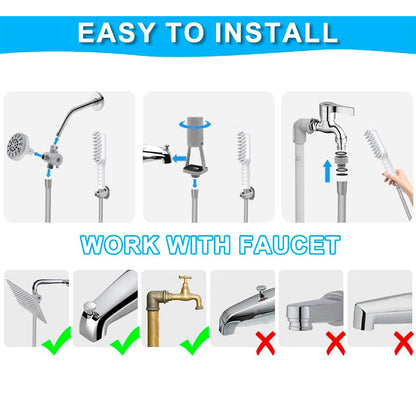 Handheld Pet Grooming Shower Sprayer - With Comb Teeth Hose & Adapters - Factory Direct Shop