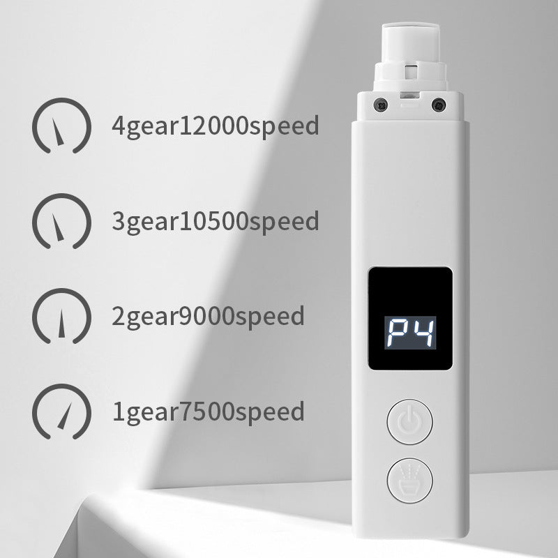 White Professional Pet Nail Grinder Kit - LCD, LED, Laser, for Dogs & Cats - Factory Direct Shop