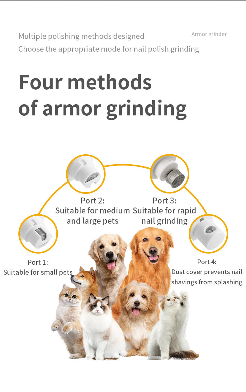 Black Professional Pet Nail Grinder Kit - LCD, LED, Laser, for Dogs & Cats - Factory Direct Shop