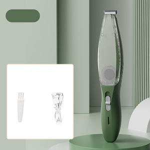 Green Rechargeable Pet Grooming Clipper with Built - in Vacuum - Low Noise Hair Trimmer for Dogs & Cats - Factory Direct Shop