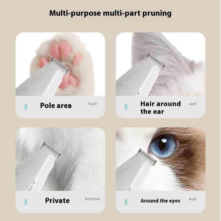 Green Rechargeable Pet Grooming Clipper with Built - in Vacuum - Low Noise Hair Trimmer for Dogs & Cats - Factory Direct Shop