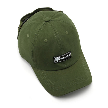 Army Green Stylish Aviator Goggle Baseball Cap - Unisex Outdoor Cotton Sun Hat