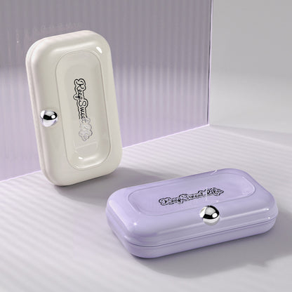 2 Sets Beige Portable 4-Piece Manicure Set - Compact Nail Grooming Kit with Stainless Steel Clippers, File & Stylish Case