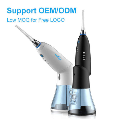 Black Advanced Portable Water Flosser - Rechargeable Oral Irrigator, IPX7 Waterproof, 4 Cleaning Modes for Deep Dental Care