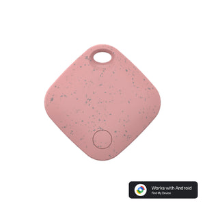 Pink Smart Item Locator Tag for Android - Google Find My Device Compatible, Anti-Lost Tracker
