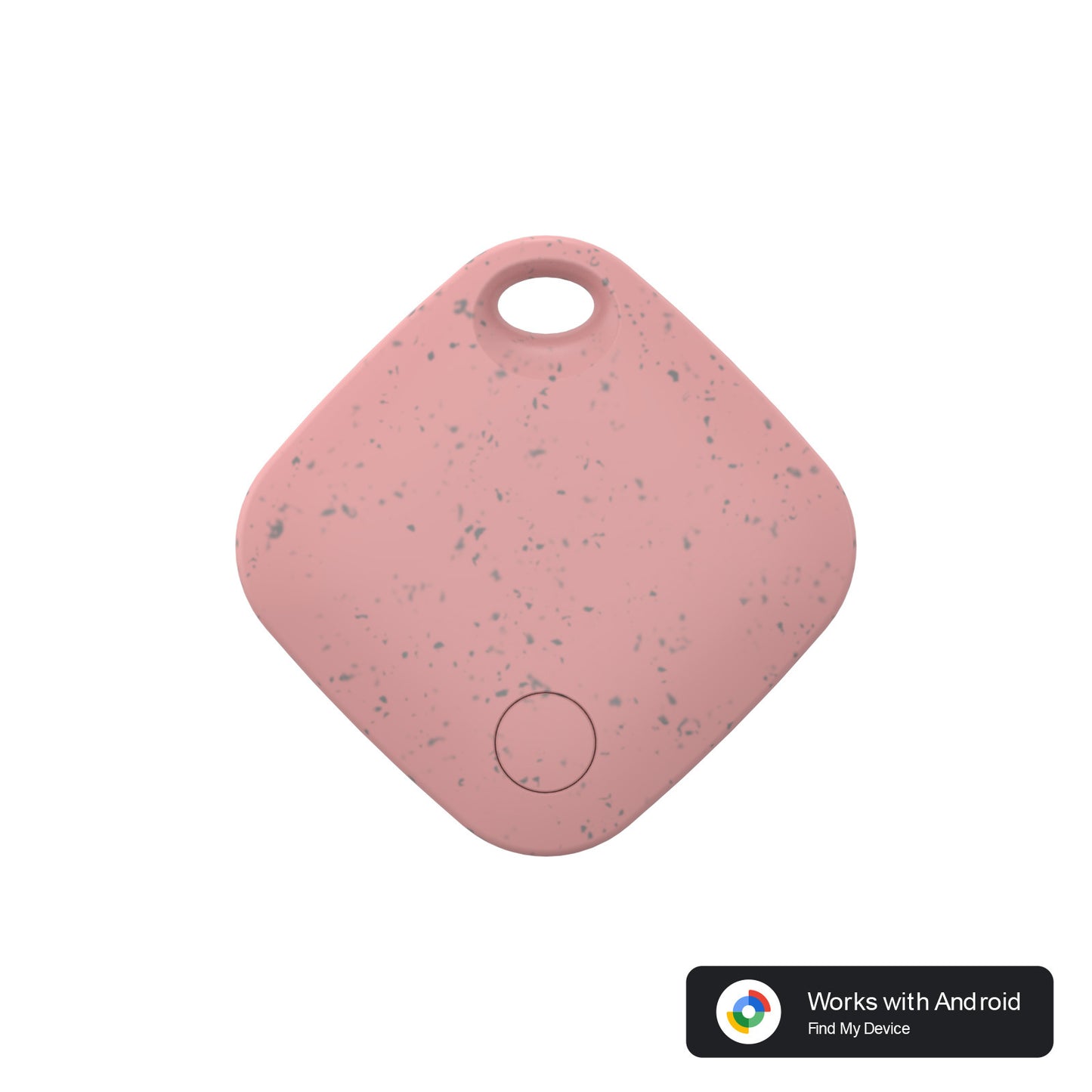 Pink Smart Item Locator Tag for Android - Google Find My Device Compatible, Anti-Lost Tracker