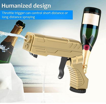 Silver Champagne & Beer Spray Gun - Ultimate Party Starter & Drink Dispenser with Bottle Opener - Factory Direct Shop