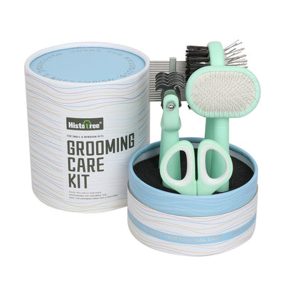 Green And Blue Complete 5 - in - 1 Pet Grooming Care Kit - Professional Deshedding Brushes, Combs & Nail Clippers Set for Dogs & Cats - Factory Direct Shop