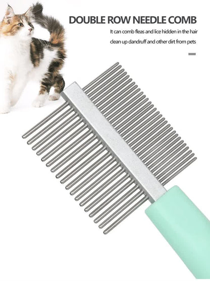 Green And Blue Complete 5 - in - 1 Pet Grooming Care Kit - Professional Deshedding Brushes, Combs & Nail Clippers Set for Dogs & Cats - Factory Direct Shop