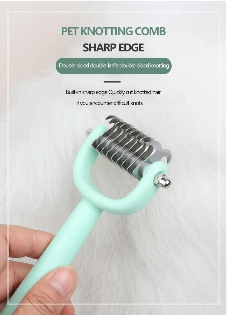 Blue Complete 5 - in - 1 Pet Grooming Care Kit - Professional Deshedding Brushes, Combs & Nail Clippers Set for Dogs & Cats - Factory Direct Shop