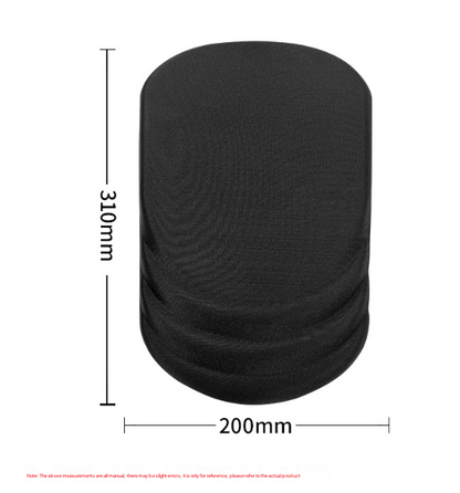 White Ergonomic Mouse Pad with 3D Silicone Gel Wrist Rest - Stylish Comfort & Support for Office & Home