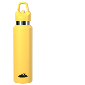 Stainless Steel Sports Water Bottle Insulated - Yellow 480ml - Factory Direct Shop