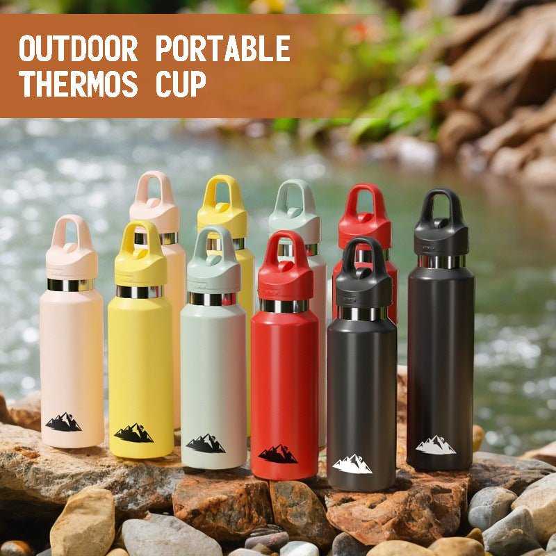 Stainless Steel Sports Water Bottle Insulated - Yellow 480ml - Factory Direct Shop