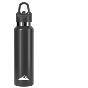 Stainless Steel Sports Water Bottle Insulated - Black 680ml - Factory Direct Shop