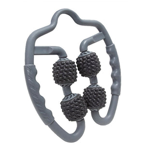 Grey Set of 2 Foam Roller Ring Leg Massagers - Muscle Relief & Circulation Tool - Factory Direct Shop