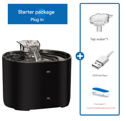Introductory Version Automatic Pet Drinking Fountain for Cats & Dogs - Filtered Flowing Water - Factory Direct Shop